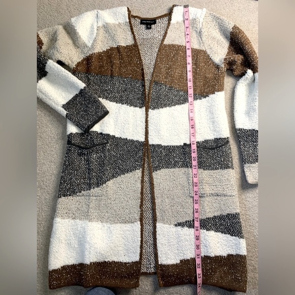 Fortune + Ivy Cardigan Sweater Open Front Pockets Stitchfix Women Small - Picture 4 of 6